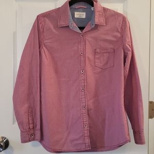 Weatherproof Red Plaid Button-down